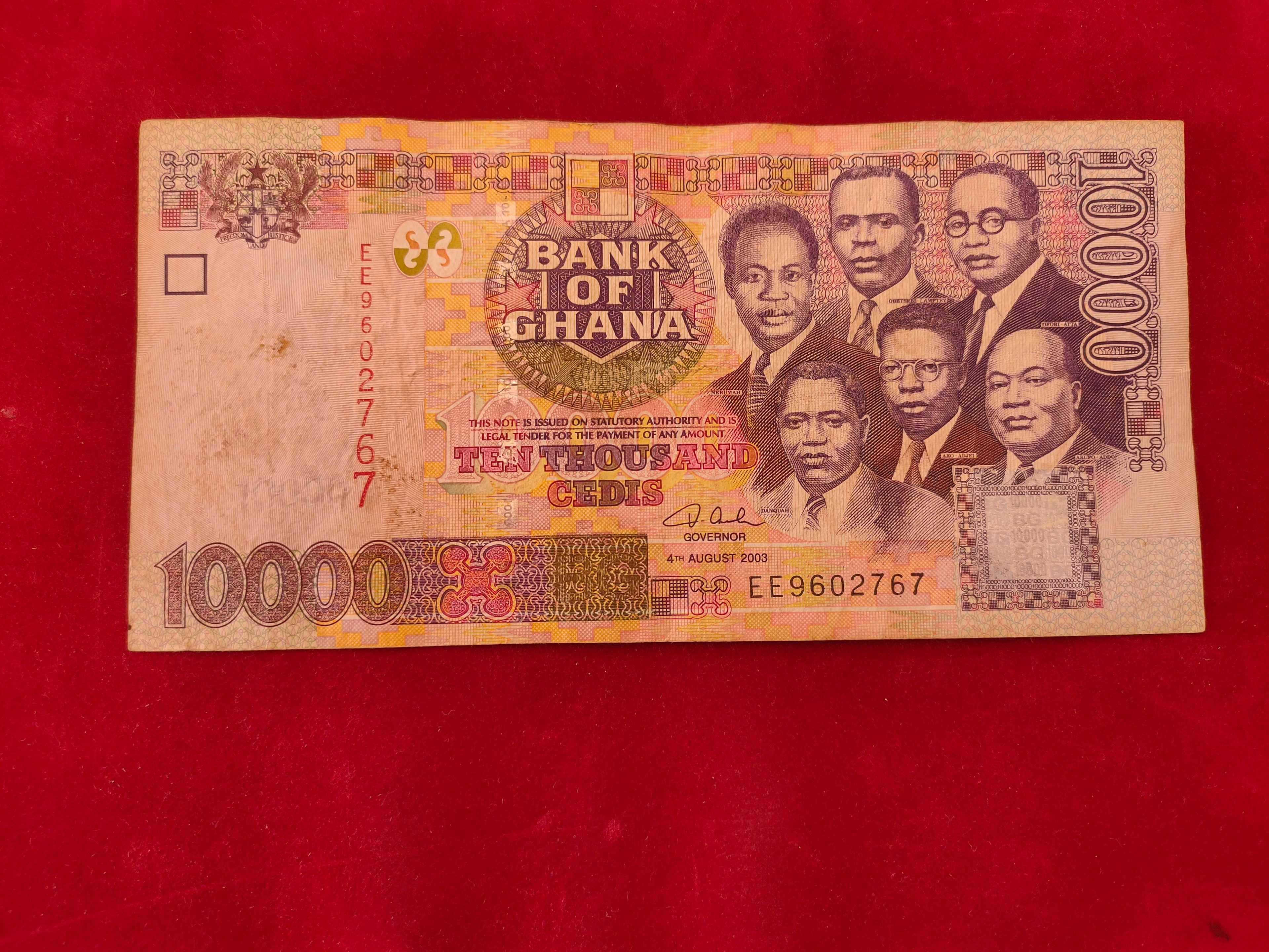 BANK OF GHANA 10000 CEDIS (D38)
