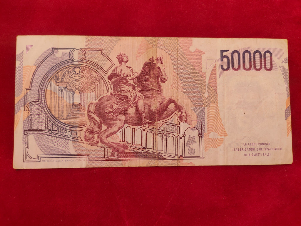 BANK OF ITALY 50000 LIRE (D381)