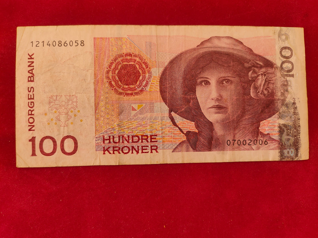 BANK OF NORGES 100 KRONER (REF. 206)