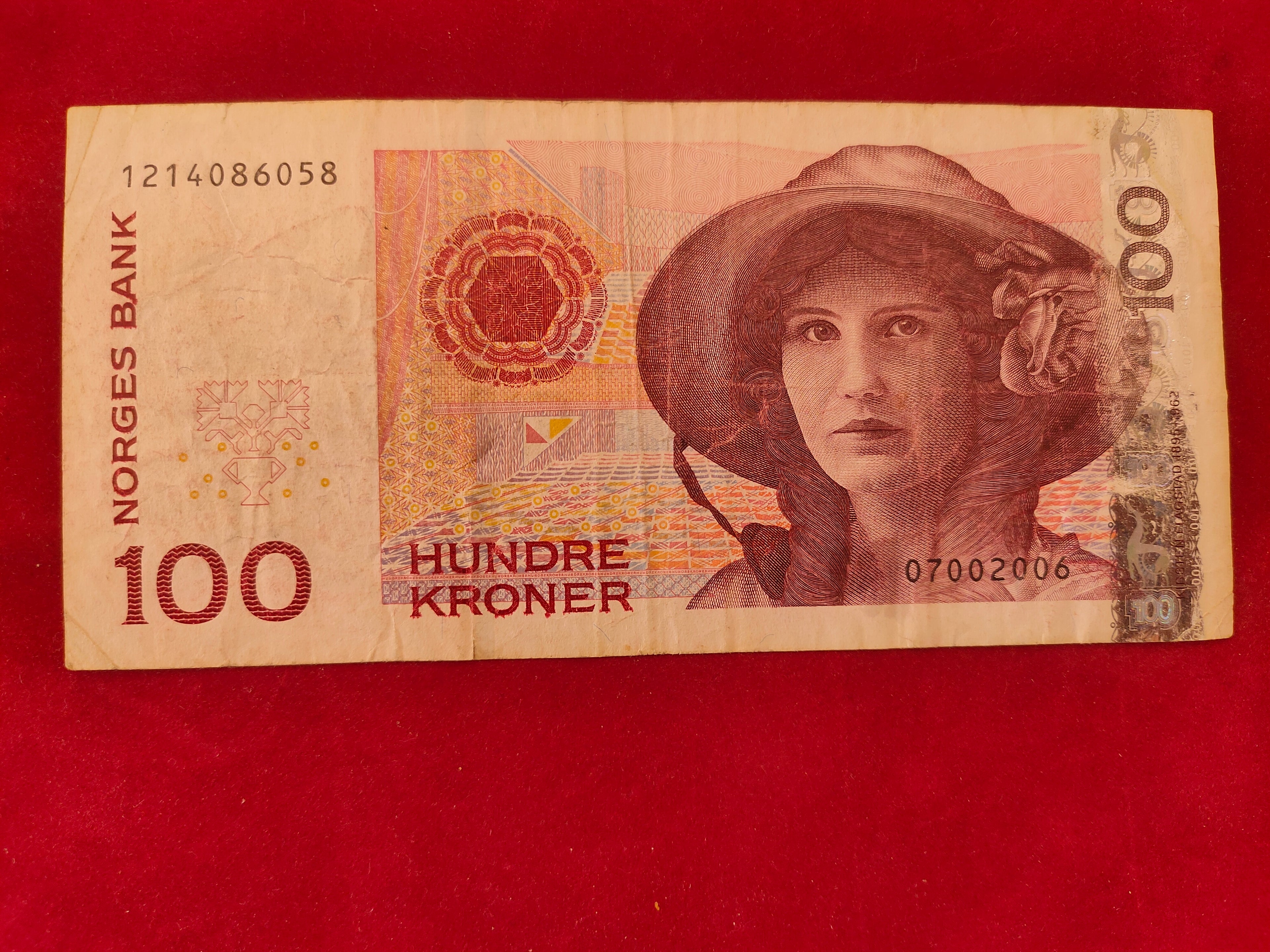 BANK OF NORGES 100 KRONER (REF. 206)