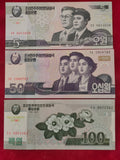 CENTRAL BANK OF NORTH KOREA 5, 50, 100, 200, 500, 2000 WON (C224)