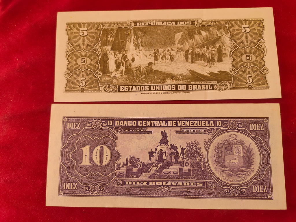 CENTRAL BANK OF BRASIL 5, 10 BOLIVARES (C198)