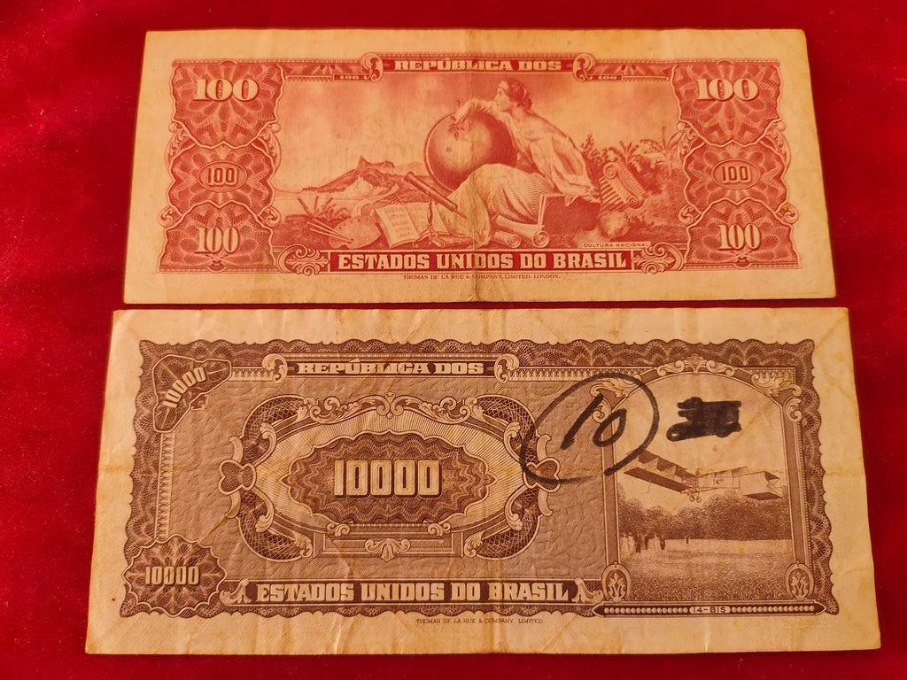 BANK OF BARSIL 5, 20, 100, 10000 CRUZEIROS (252)