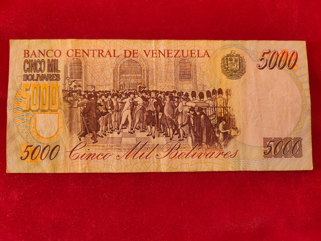 CENTRAL BANK OF VENEZUELA 5000 BOLIVARES (D986)
