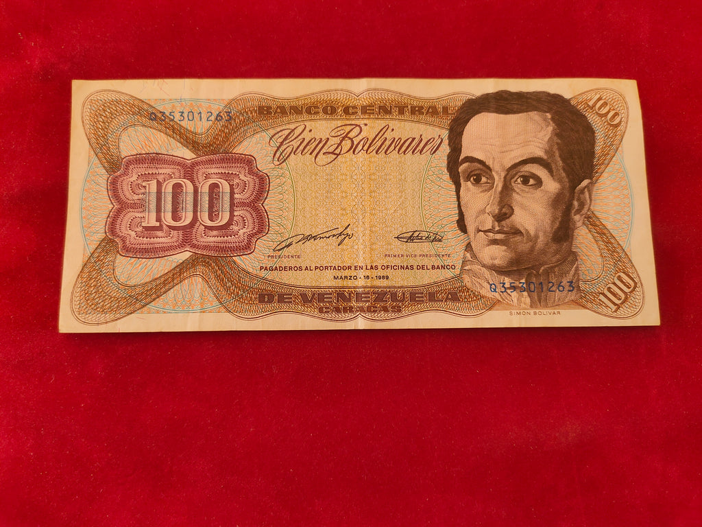 CENTRAL BANK OF VENEZUELA 100 CARACAS (D986)