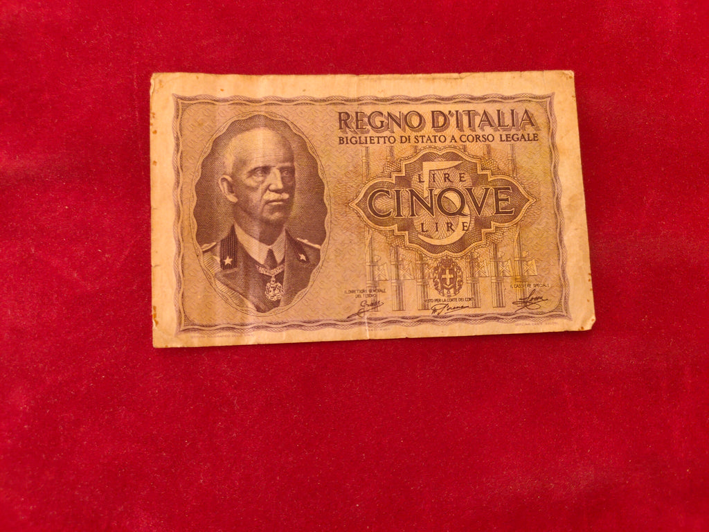 BANK OF CHINA 5 LIRE (D849)