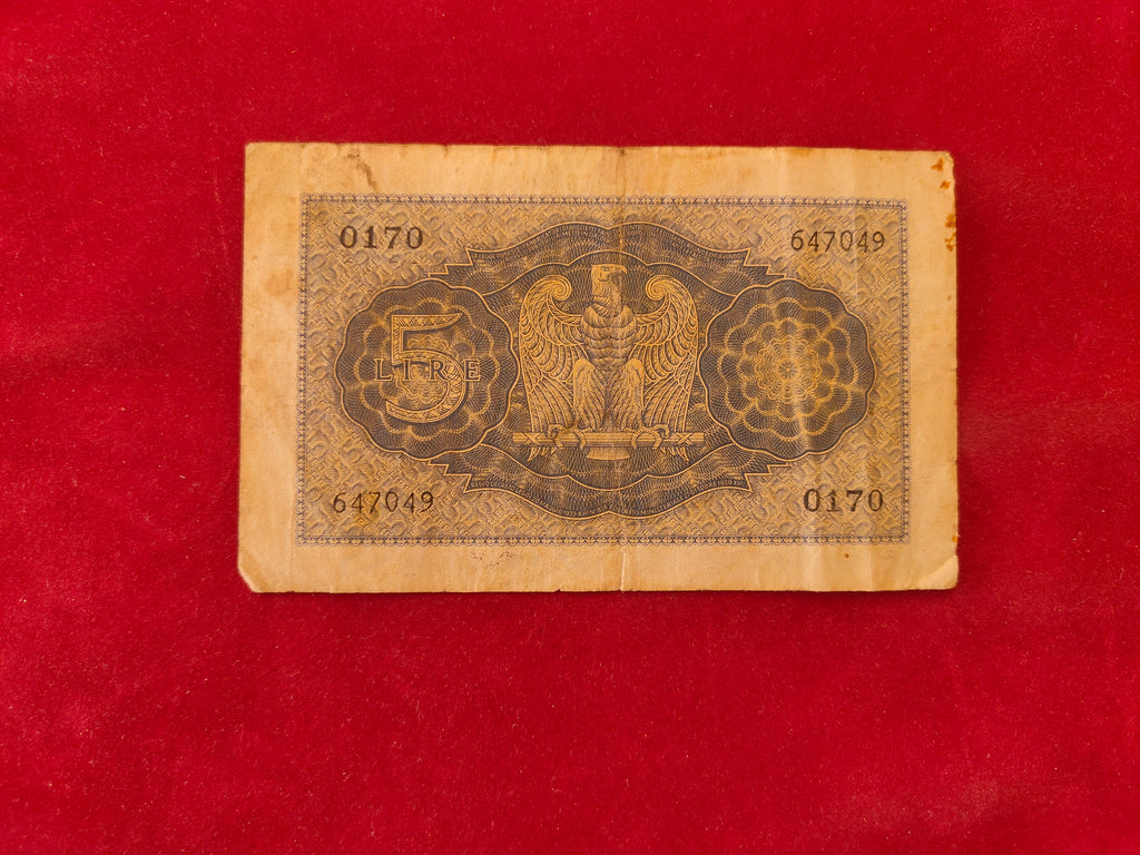 BANK OF CHINA 5 LIRE (D849)