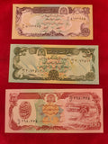 BANK OF AFGHANISTAN 20, 50, 100, 500, 1000 AFGHANIS (C190)