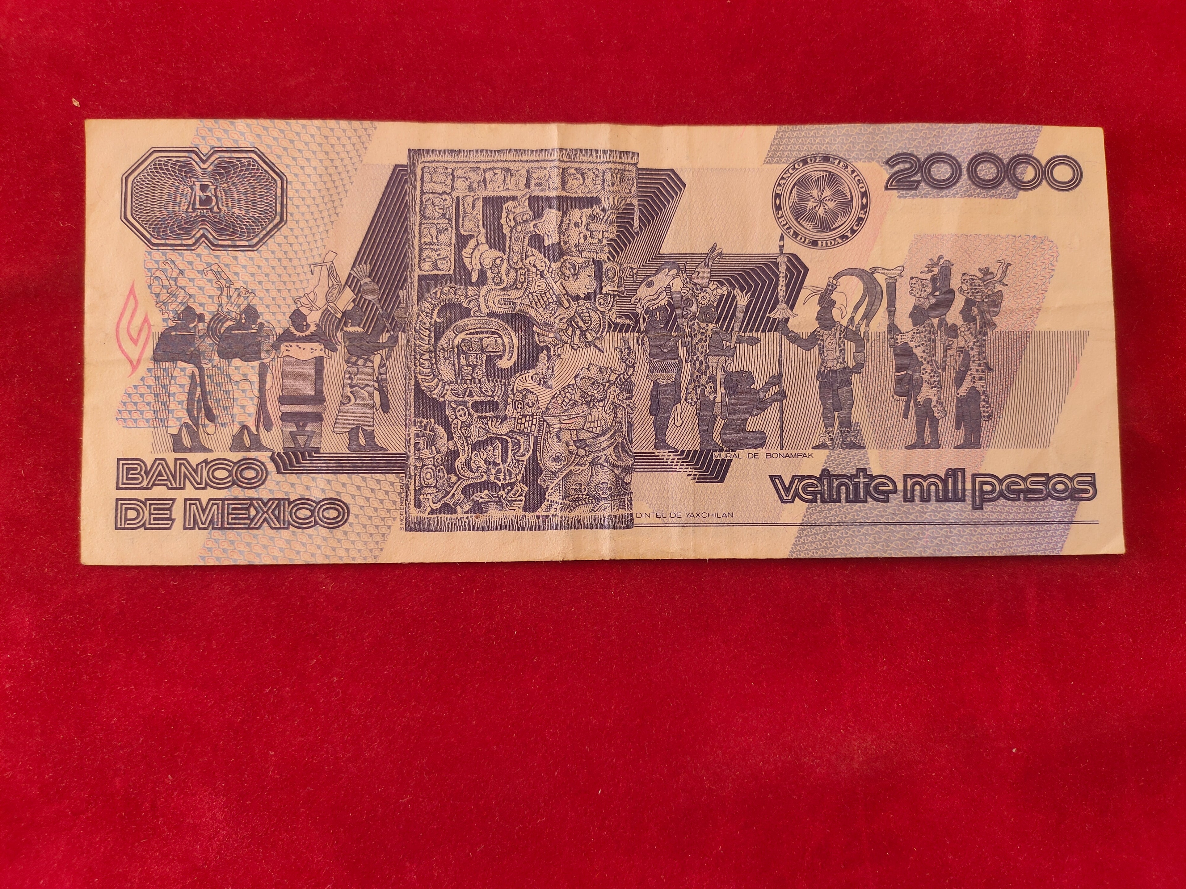 BANK OF MEXICO 20000 PESOS (D939)
