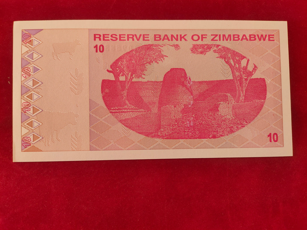 RESERVE BANK OF ZIMBABWE 10 DOLLARS (325)