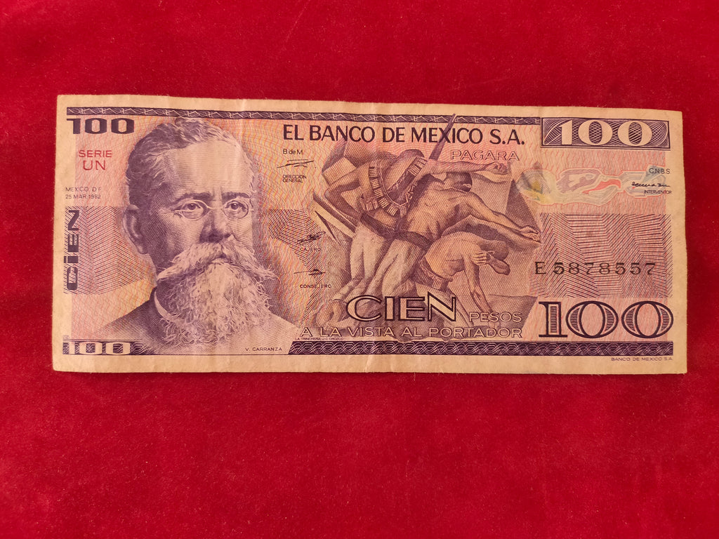 BANK OF MEXICO 100 PESOS (C297)