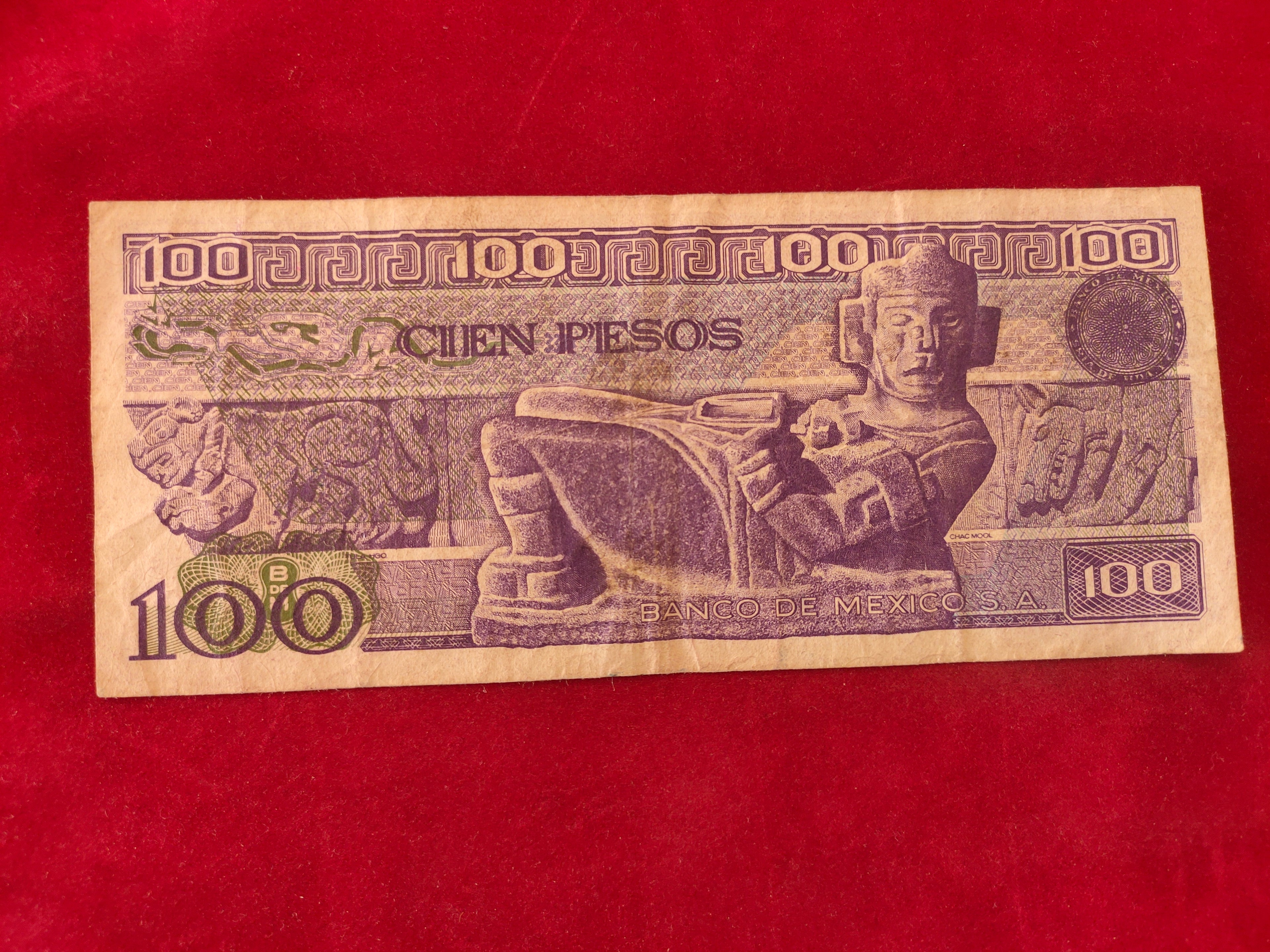 BANK OF MEXICO 100 PESOS (C297)