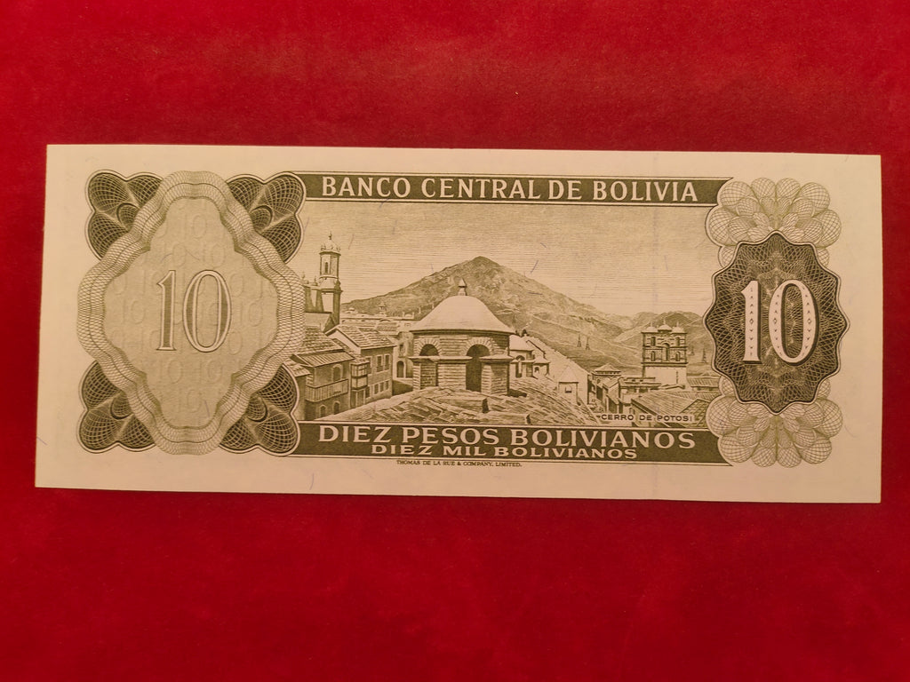 CENTRAL BANK OF BOLIVIA 10 BOLIVIANOS (330)
