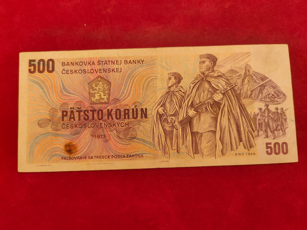 STATE BANK OF CZECHOSLOVAK 500 KORUN (C326)