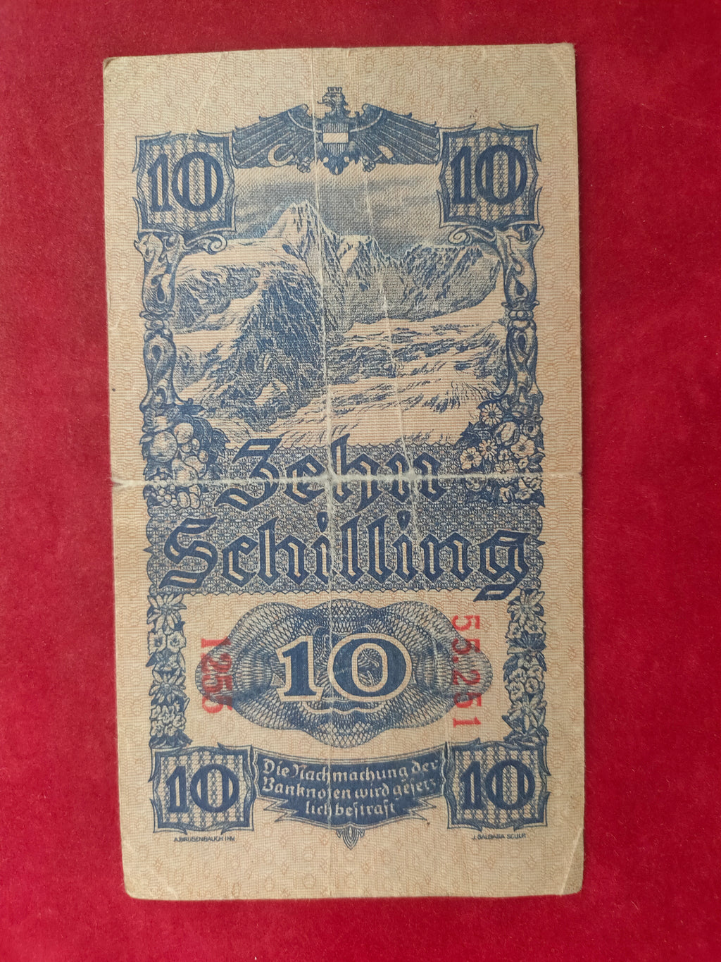 NATIONAL BANK OF AUSTRIA 10 SCHILLING (933)