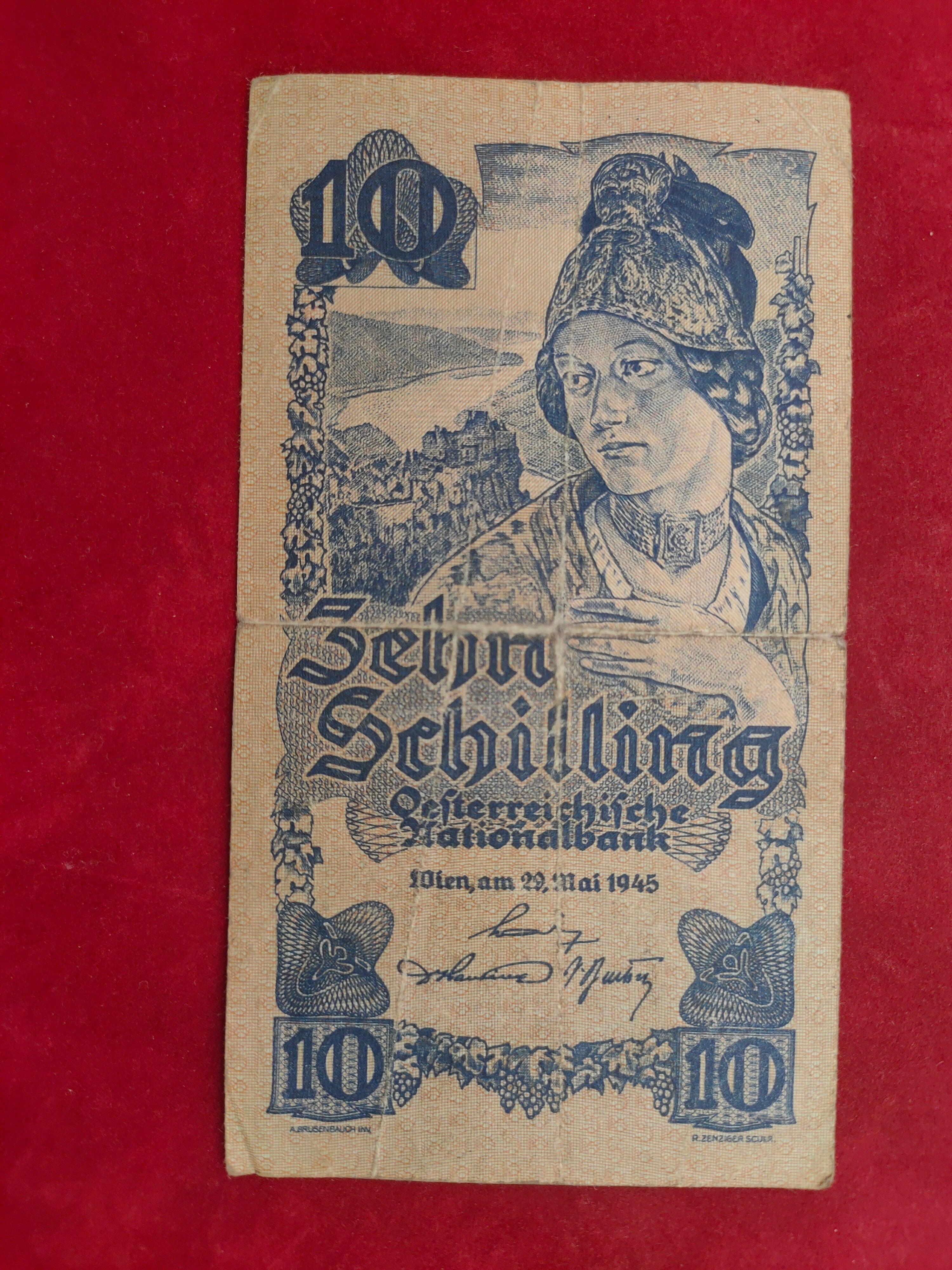 NATIONAL BANK OF AUSTRIA 10 SCHILLING (933)