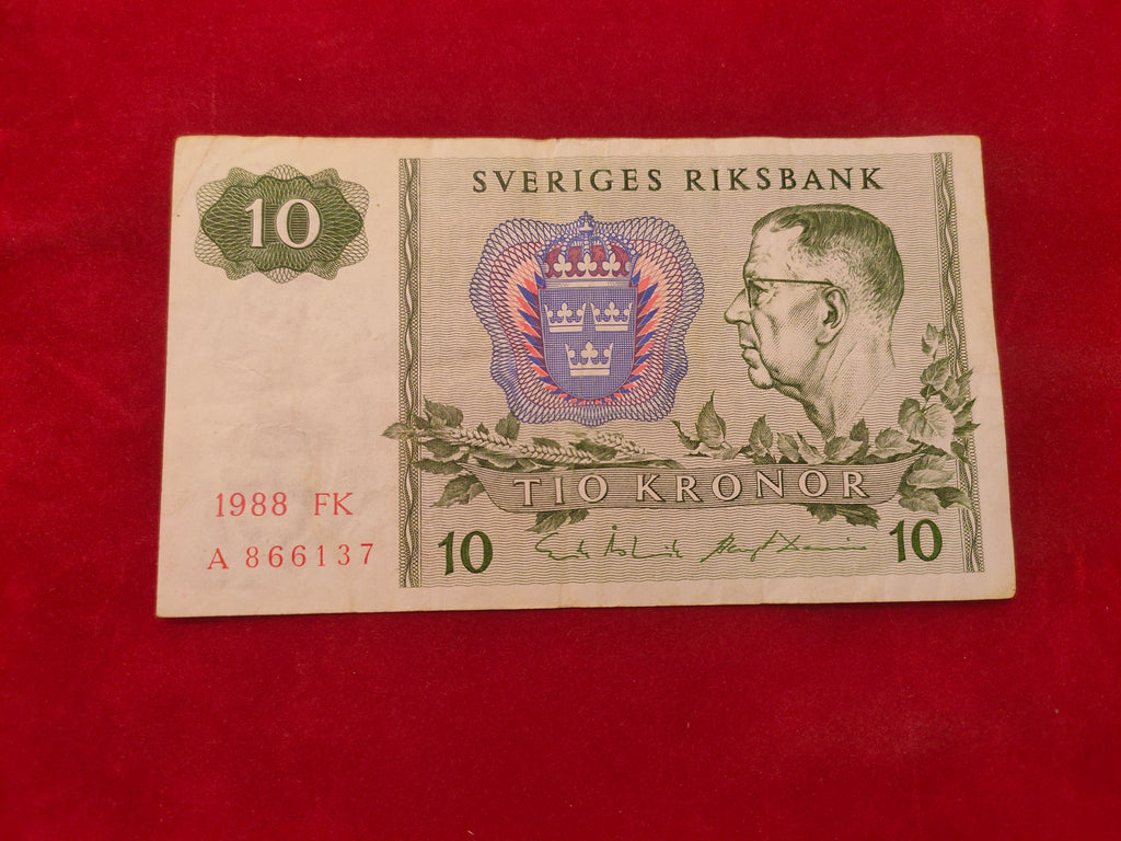 NATIONAL BANK OF SWEDEN 10 KRONOR (D799)