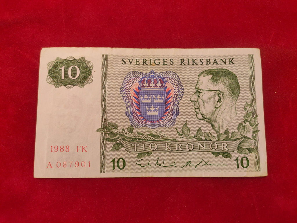 NATIONAL BANK OF SWEDEN 10 KRONOR (D797)