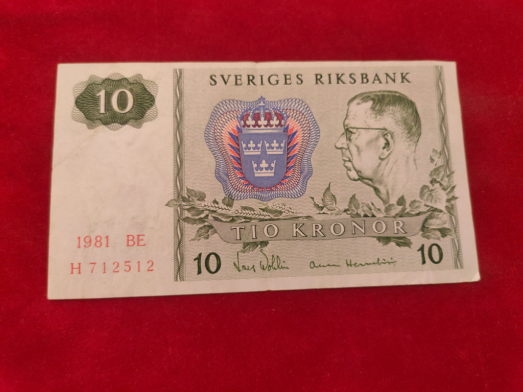 NATIONAL BANK OF SWEDEN 10 KRONOR (D796)