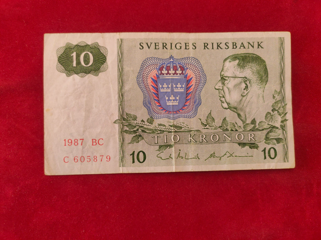 NATIONAL BANK OF SWEDEN 10 KRONOR (D835)