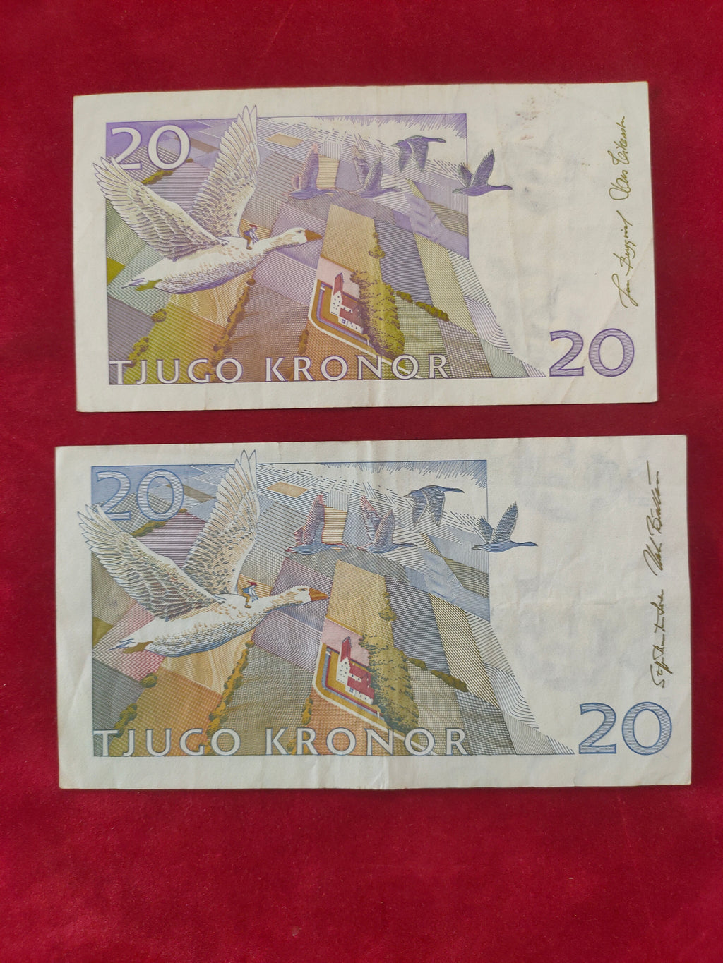 NATIONAL BANK OF SWEDEN 20 KRONOR (D826)