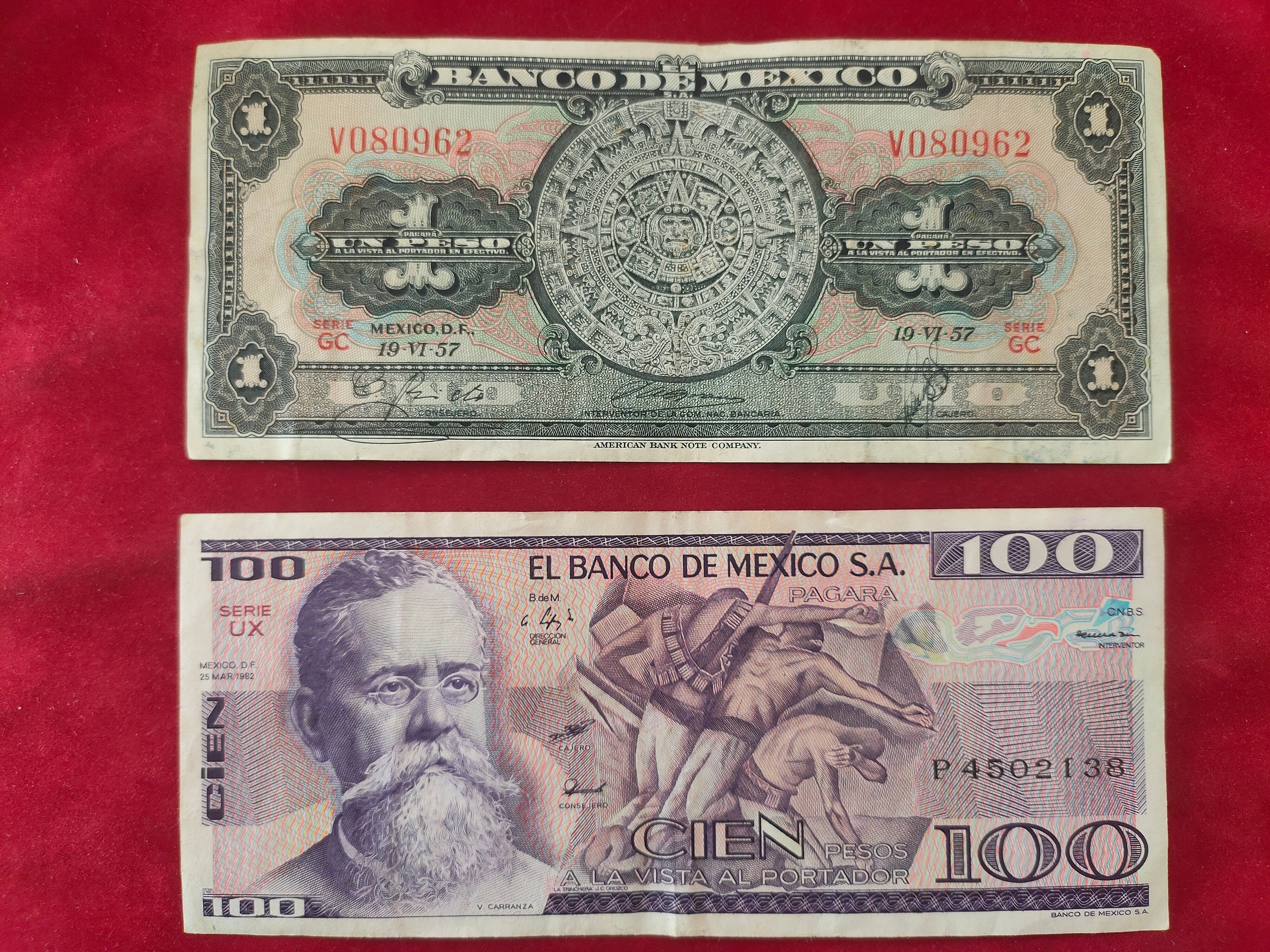 BANK OF MEXICO 1, 100 PESOS (D793)