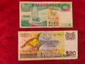 BANK OF SINGAPORE 5, 20 DOLLARS (D897)