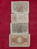 BANK OF ITALY 1, 2,5,10 LIRE (D848)