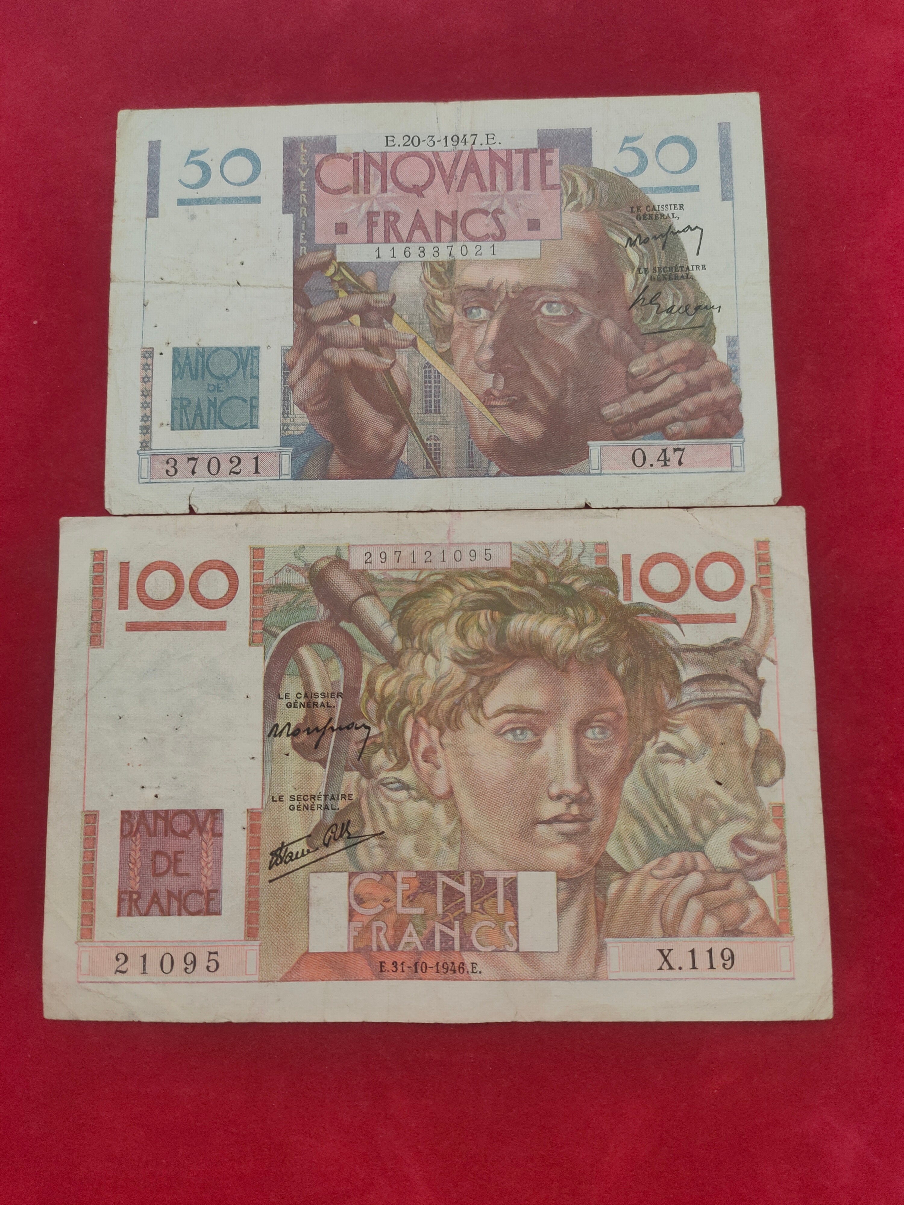 BANK OF FRANCE 50, 100 FRANCS (C056)