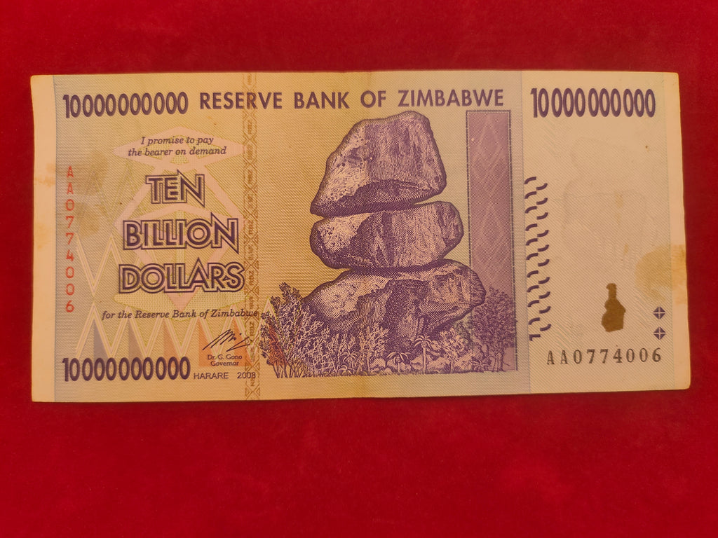 RESERVE BANK OF ZIMBABWE 10000000000 DOLLARS (REF. 135)