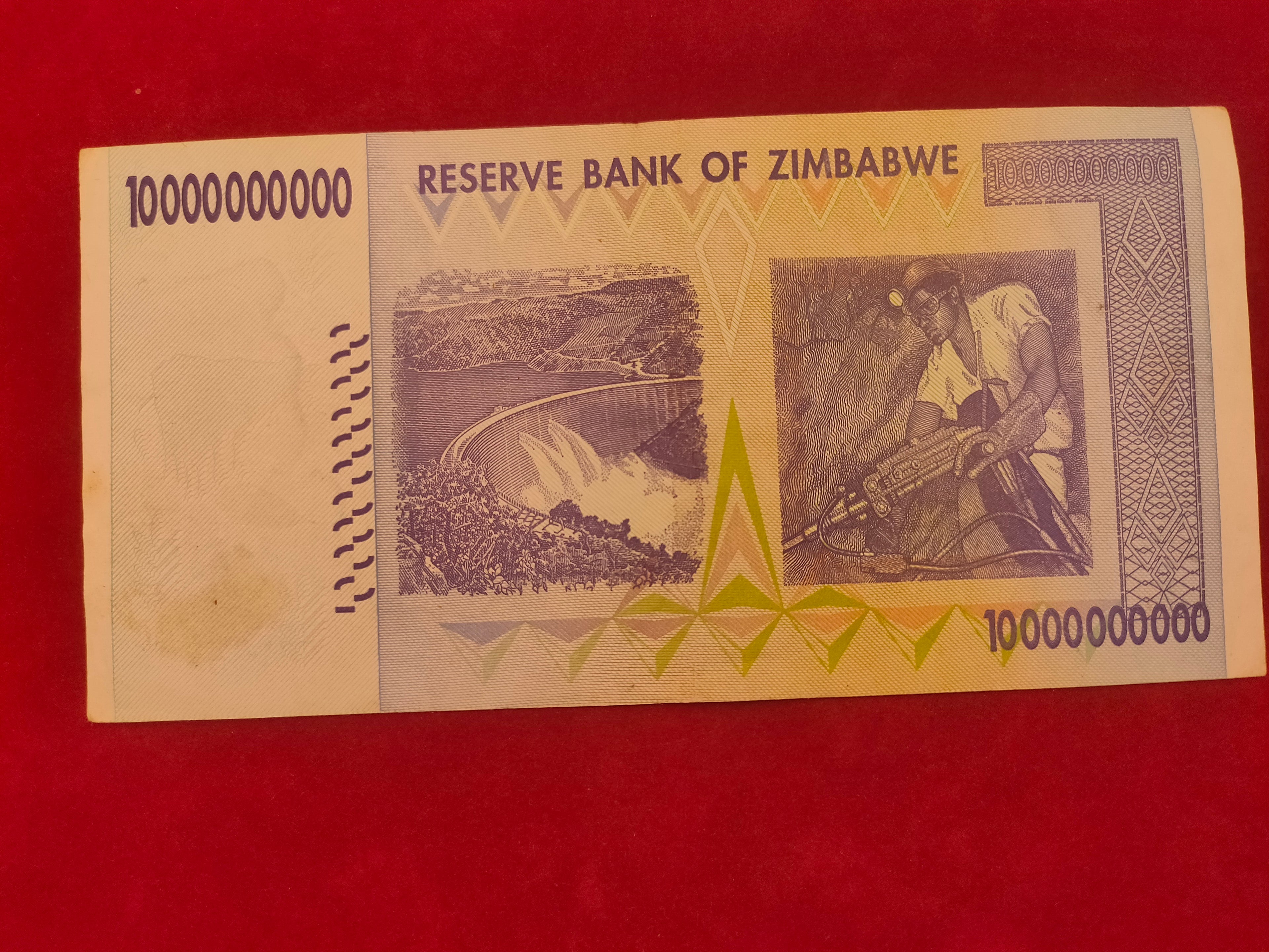 RESERVE BANK OF ZIMBABWE 10000000000 DOLLARS (REF. 135)