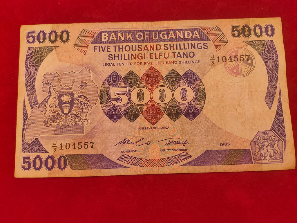 BANK OF UGANDA 5000 SHILLINGS (REF. 136)