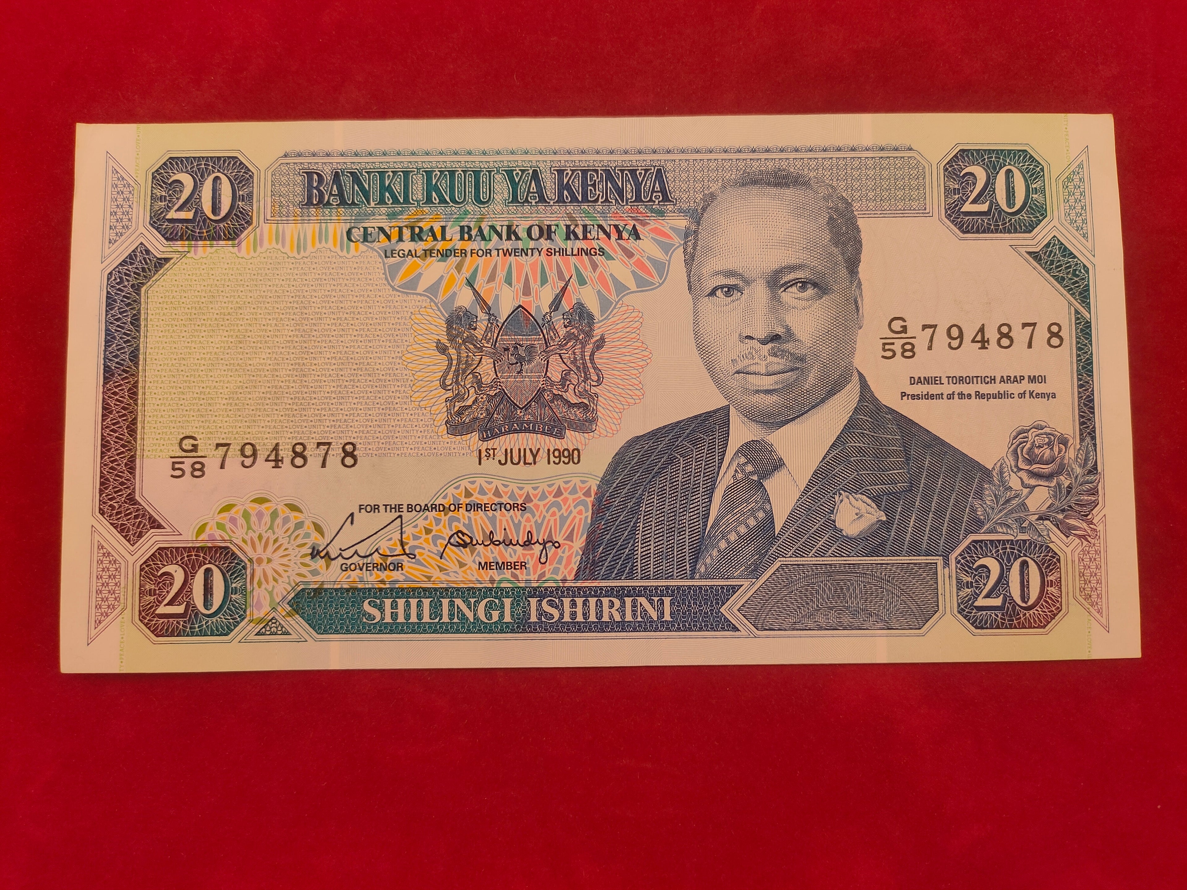 CENTRAL BANK OF KENYA 29 SHILINGI (REF. 141)