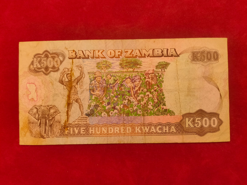 BANK OF ZAMBIA 500 KWACHA (D951)