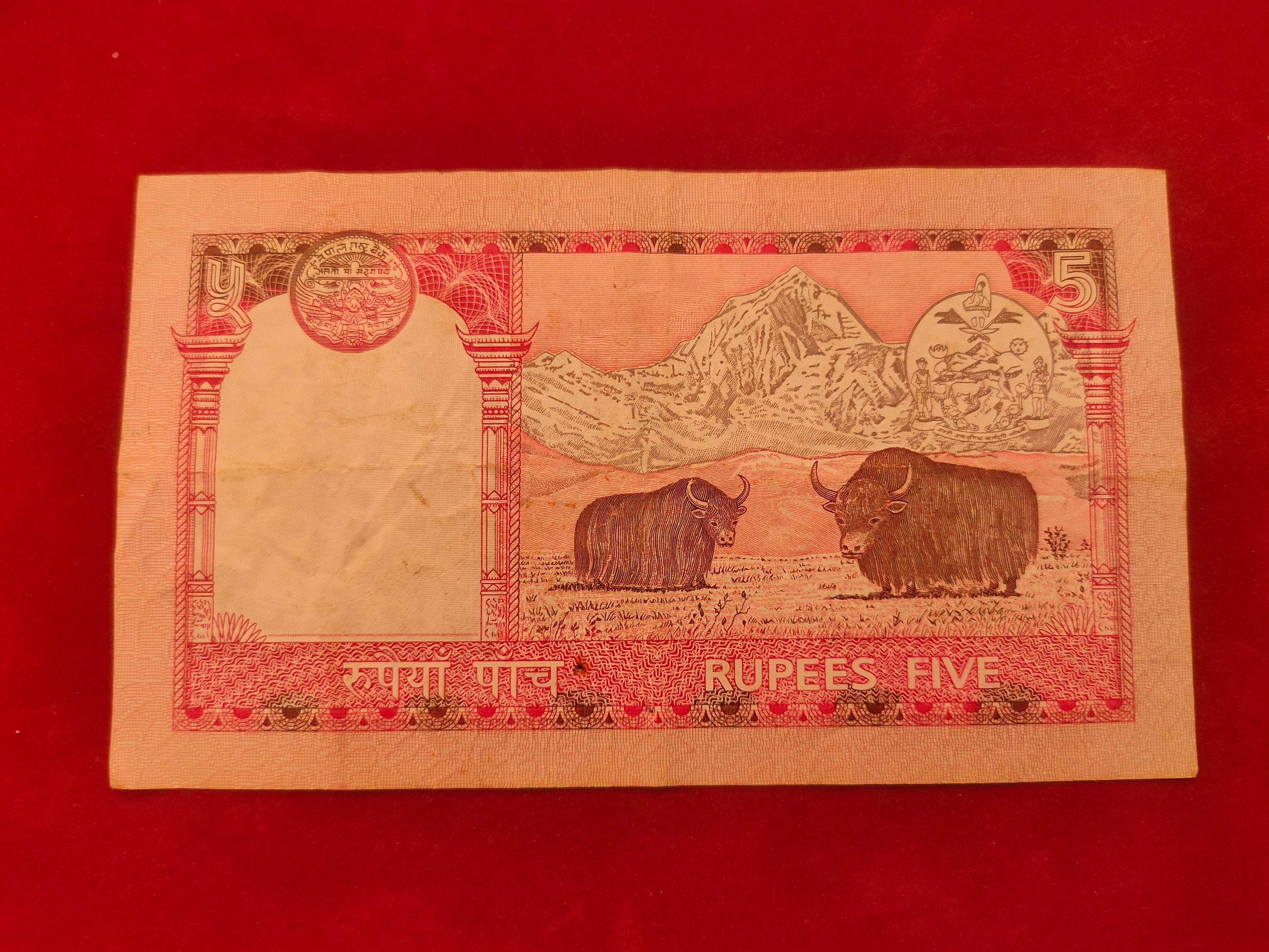 BANK OF NEPAL 5 RUPEES (D995)