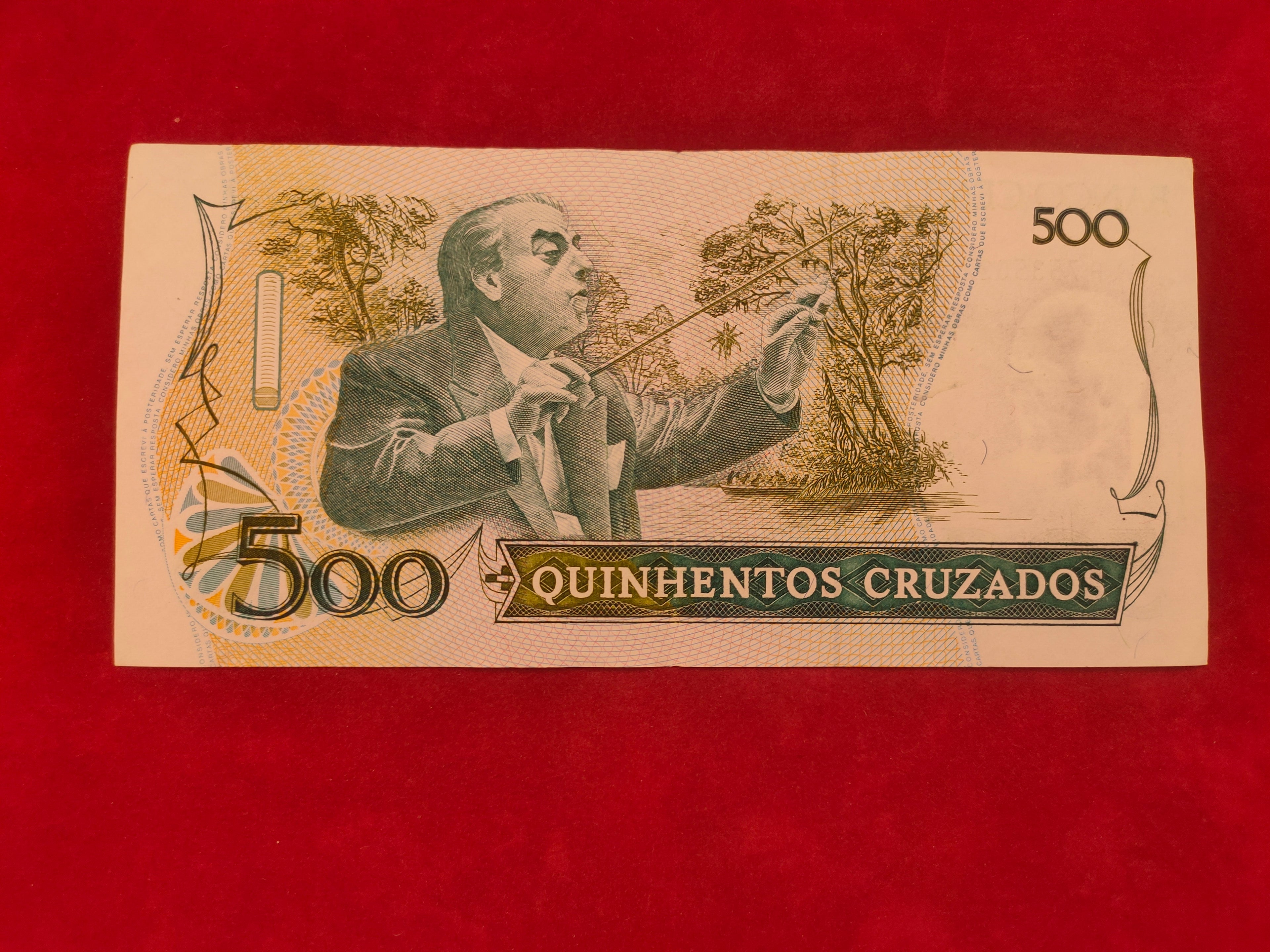 CENTRAL BANK OF BRASIL 500 CRUZADOS (D541)
