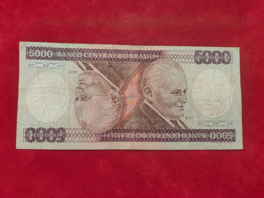 CENTRAL BANK OF BRASIL 5000 CRUZEIROS (D541)