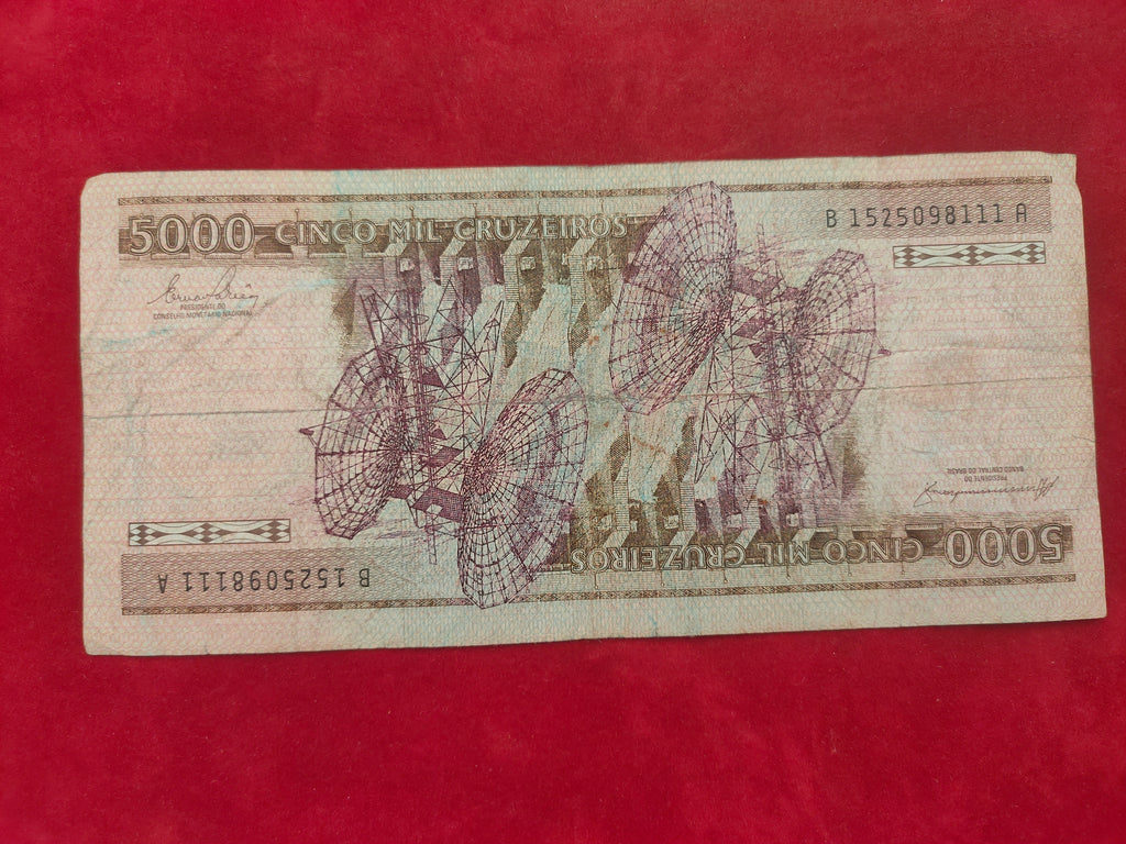 CENTRAL BANK OF BRASIL 5000 CRUZEIROS (D541)