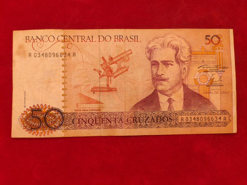 CENTRAL BANK OF BRASIL 50 CRUZADOS (D541)