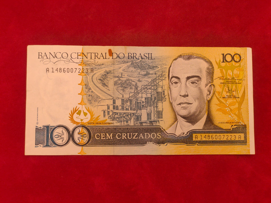 CENTRAL BANK OF BRASIL 100 CRUZADOS (D541)