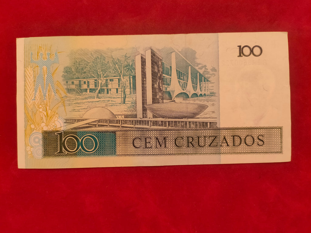 CENTRAL BANK OF BRASIL 100 CRUZADOS (D541)