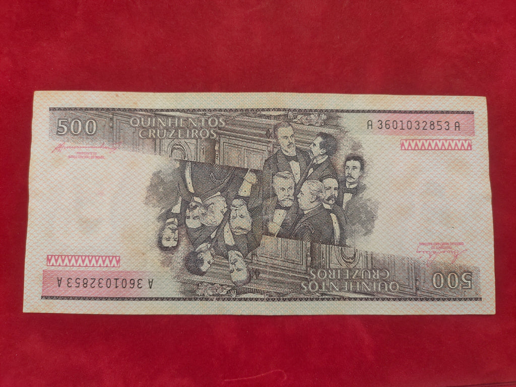 CENTRAL BANK OF BRASIL 500 CRUZADOS (D541)