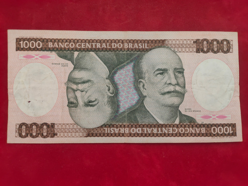 CENTRAL BANK OF BRASIL 1000 CRUZADOS (D541)