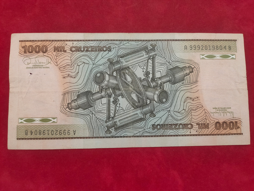 CENTRAL BANK OF BRASIL 1000 CRUZADOS (D541)