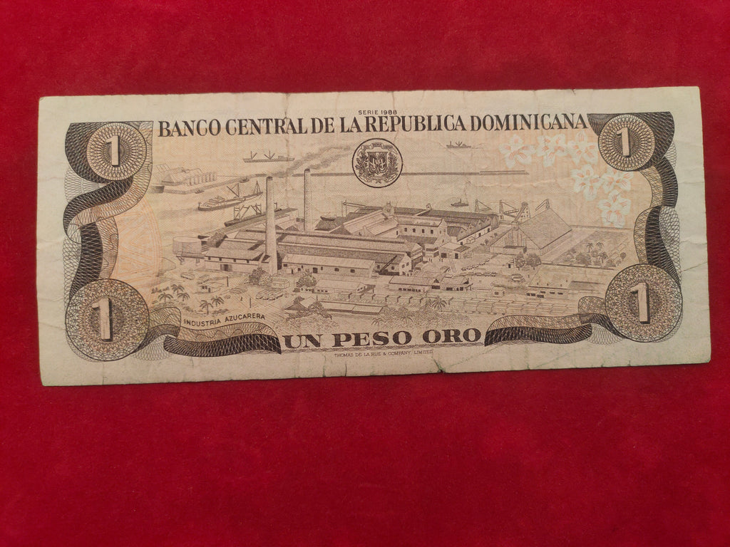 CENTRAL BANK OF DOMINICANA 1 PESO ORO (D947)