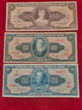 BANK OF BRASIL 50, 100, 200 CRUZEIROS (253)