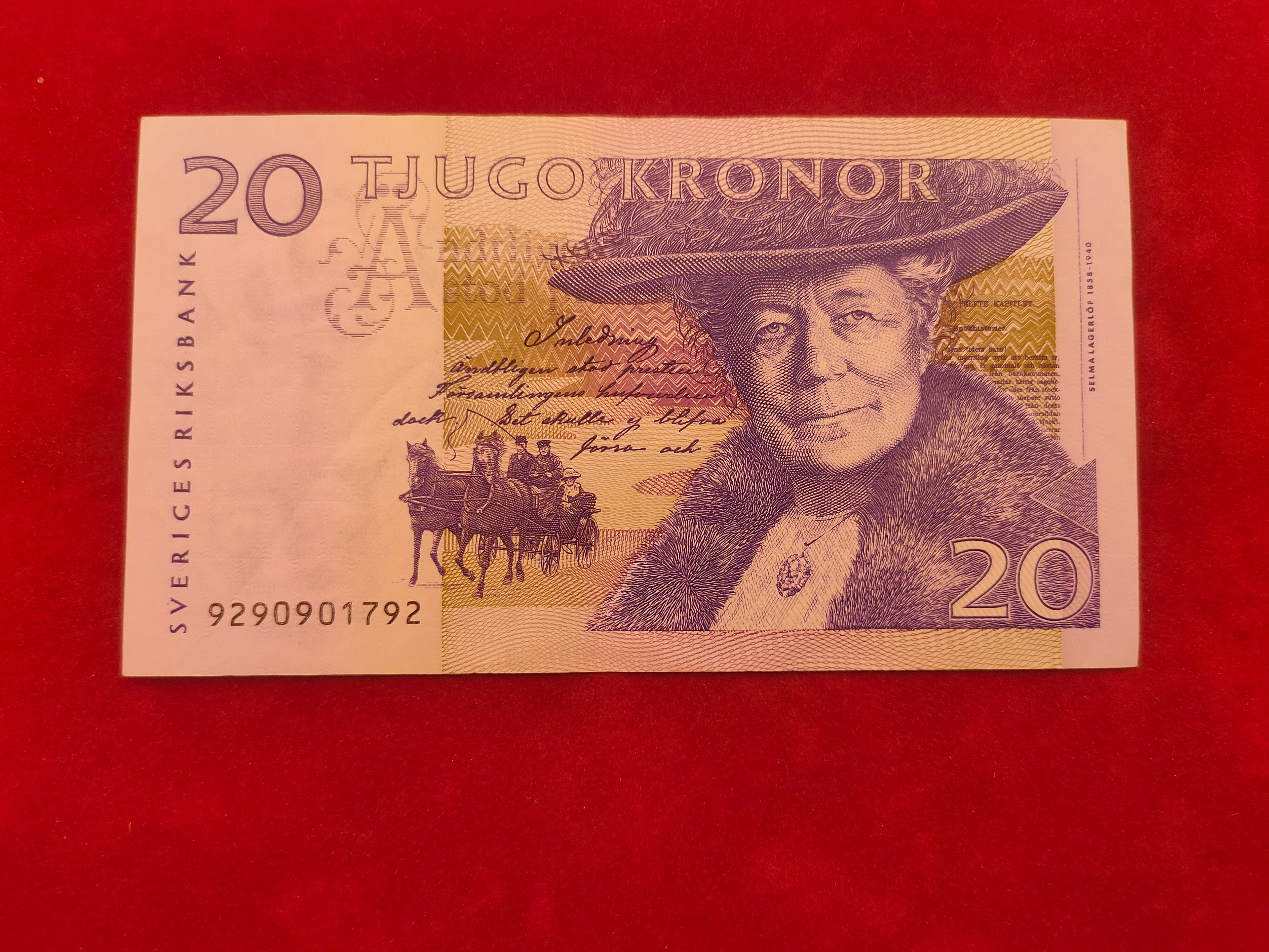 BANK OF SWEDEN 20 KRONOR (D829)