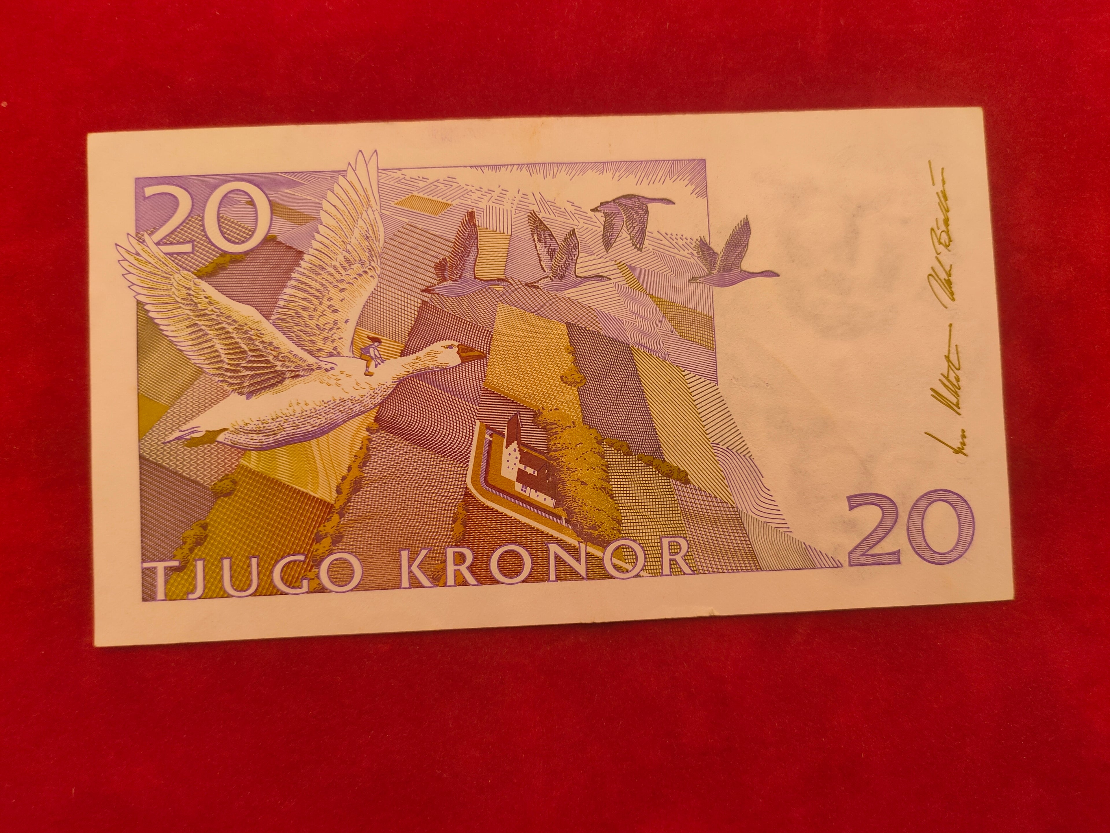 BANK OF SWEDEN 20 KRONOR (D829)