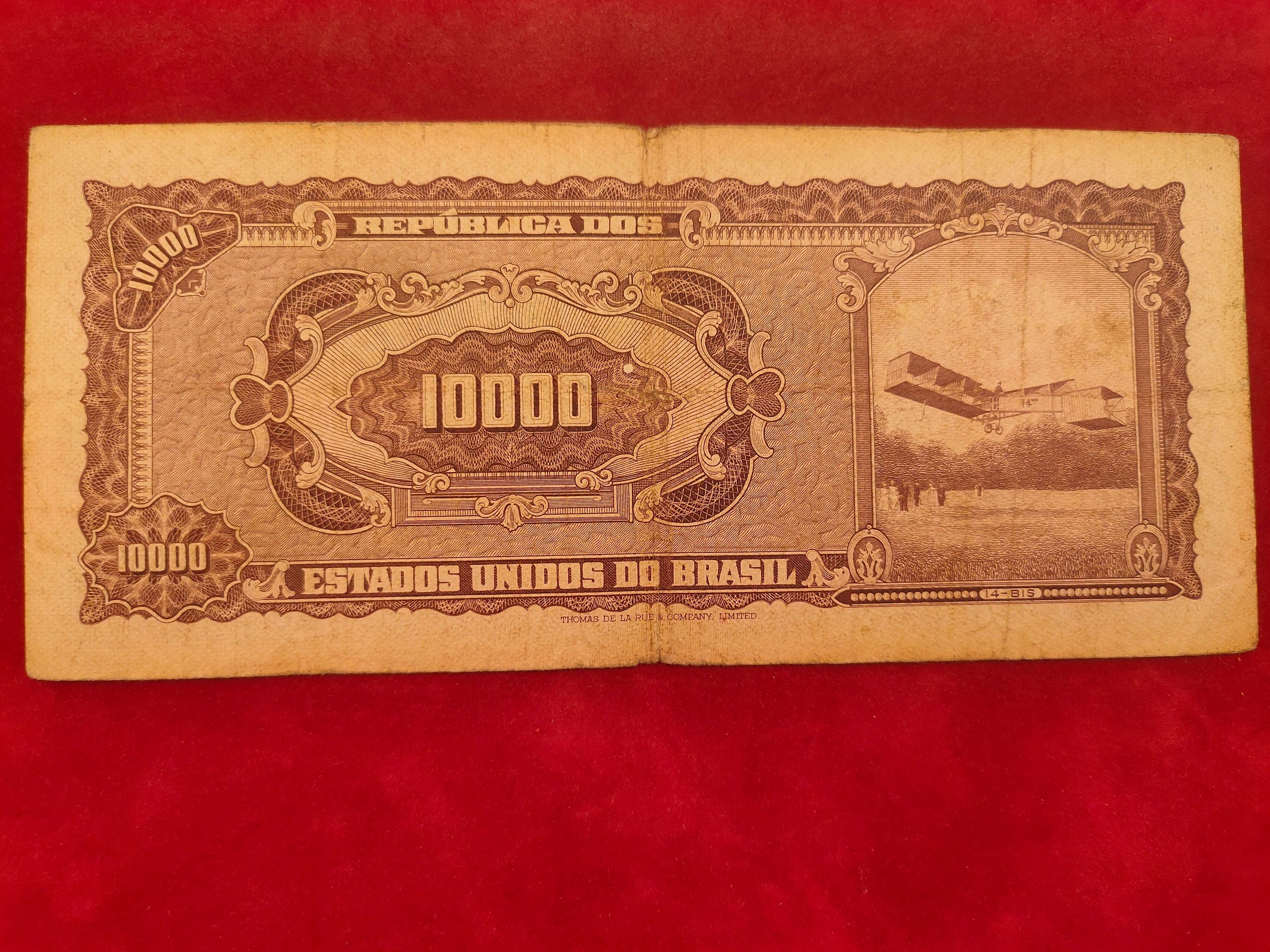 BANK OF BRASIL 10000 CRUZEIROS (660)