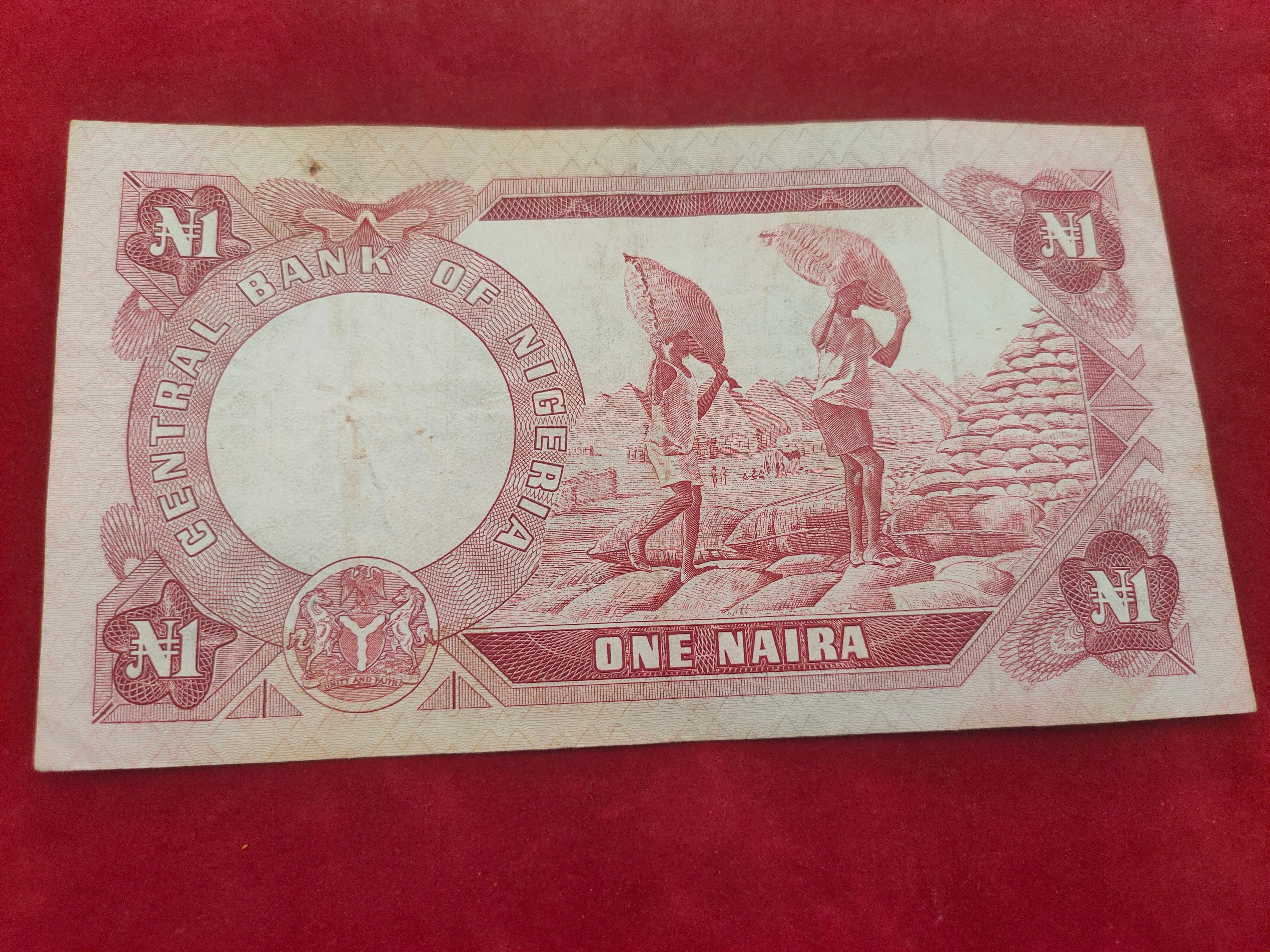 CENTRAL BANK OF NIGERIA 1 NAIRA (274/644)